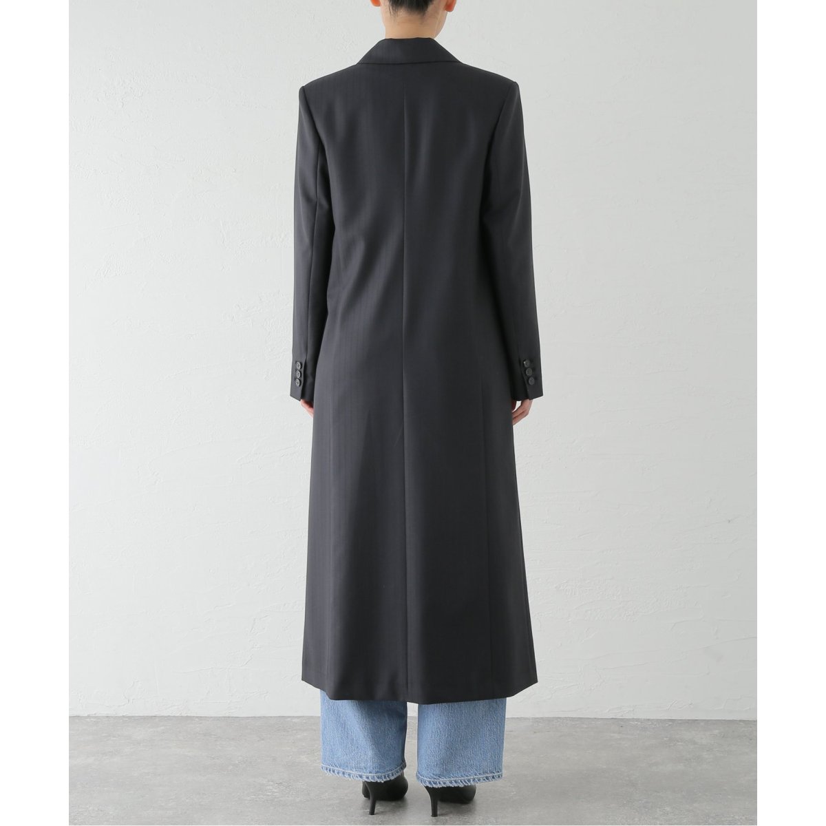 完売✳︎今季✳︎noble ELENI シャドーストライプチェスターコート新品タグ付 ELENI/エルニ シャドーストライプチェスターコート | ノーブル
