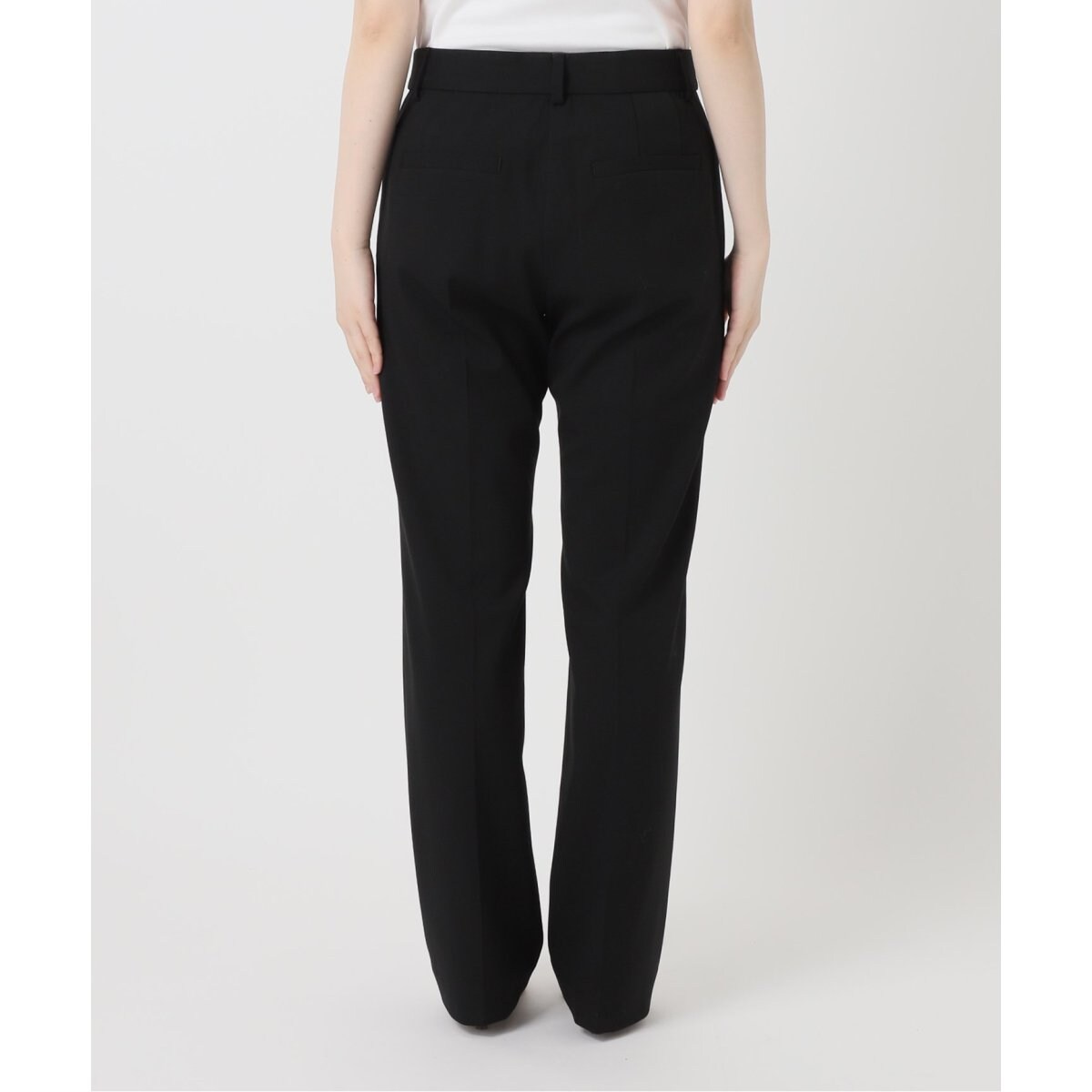美品 NOBLE 24AW 2WAYストレッチスリムストレートパンツ 黒 34 2WAYストレッチスリムストレートパンツ | ノーブル(Noble