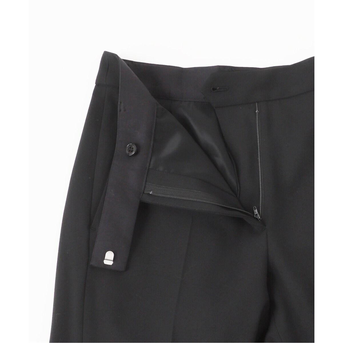 美品 NOBLE 24AW 2WAYストレッチスリムストレートパンツ 黒 34 2WAYストレッチスリムストレートパンツ | ノーブル(Noble