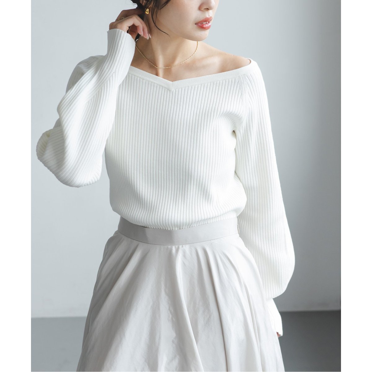 ワイドVネックプルオーバー | ノーブル(Noble) | マルイウェブチャネル