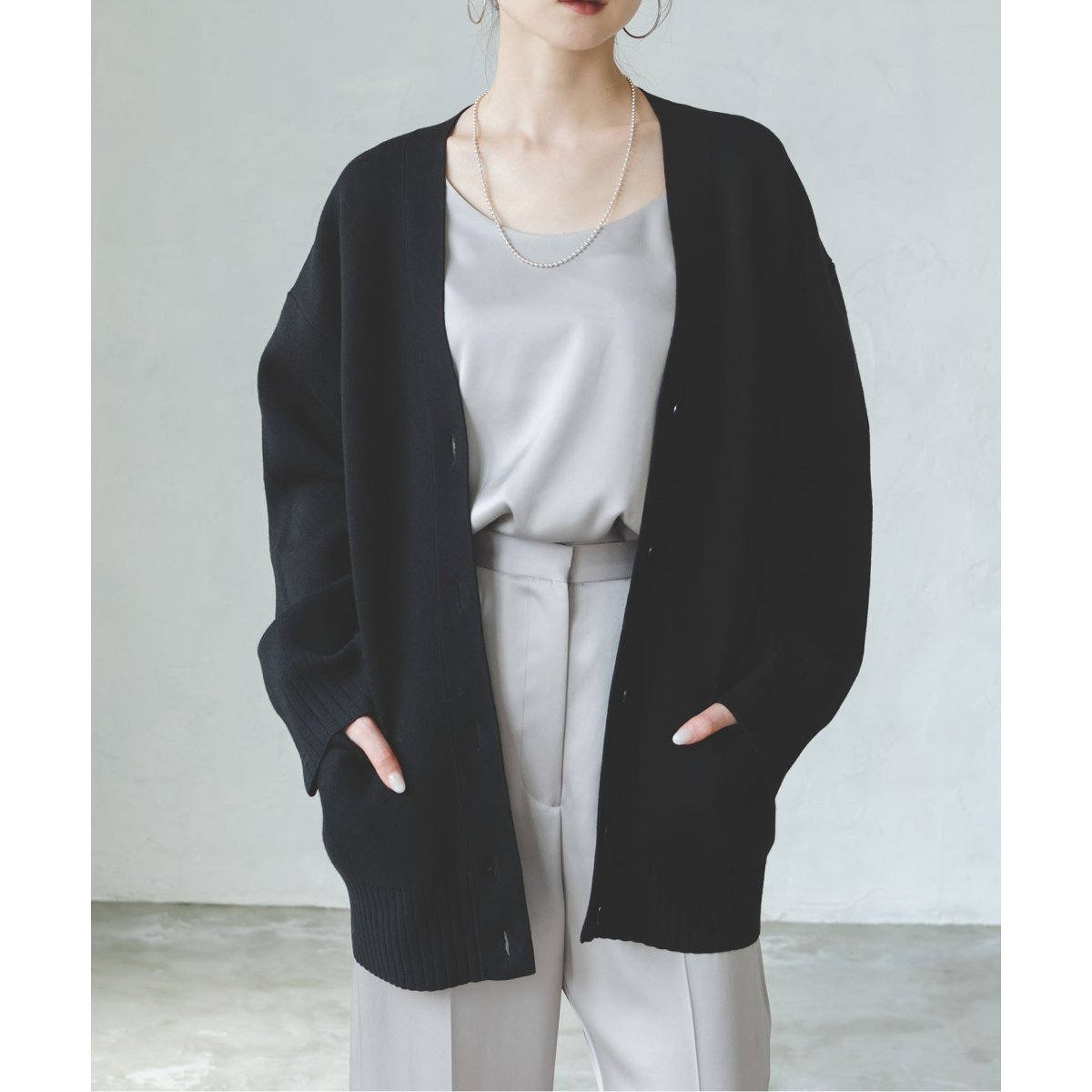 スムース編みオーバーカーデ | ノーブル(Noble) | マルイウェブチャネル