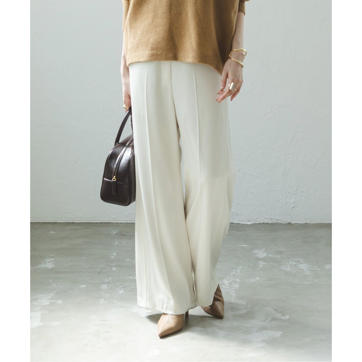 追加》ルナサテンコンフォートパンツ | ノーブル(Noble