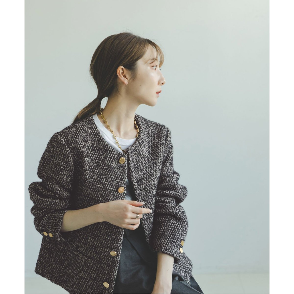 NOBLE別注》COUTURE DADAM/クチュールドアダム ジャケット(ノーカラー