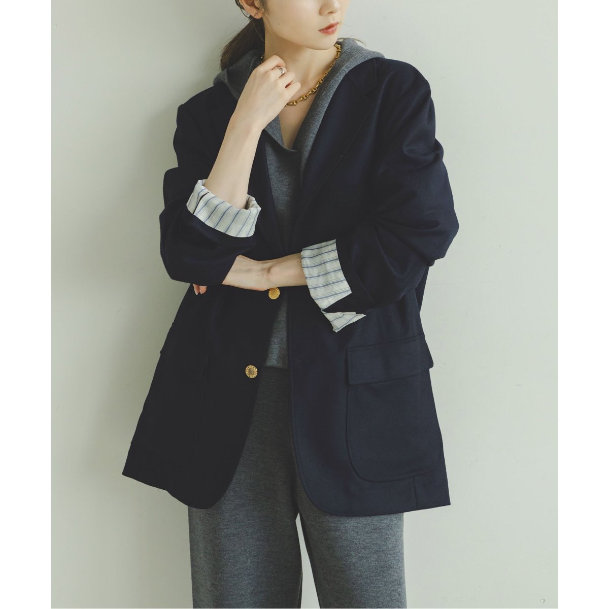 【極美品】クチュールドアダム テーラードジャケット ダブル ガンクラブチェック COUTURE D'ADAM (クチュール ド アダム) Gunclubcheck