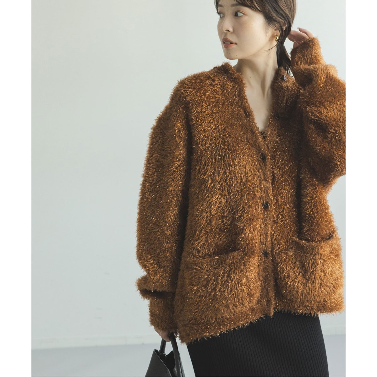 NOBLE別注 【venit】ハンドニットカーディガン ウール ケーブル VENIT