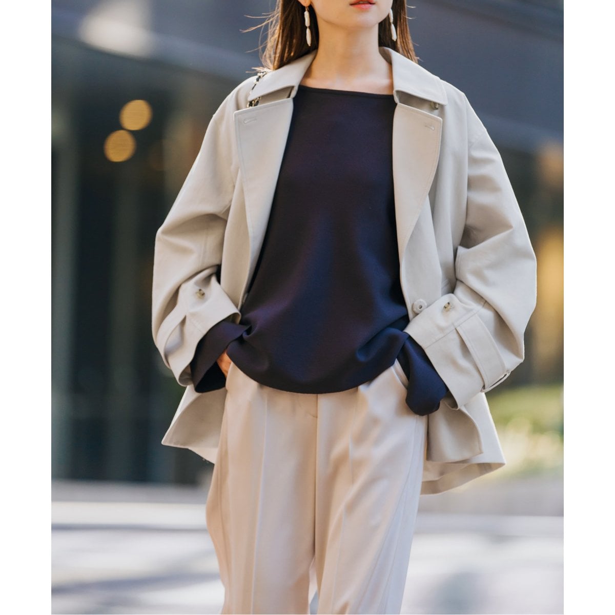 コットンダブルクロスハーフコート | ノーブル(Noble) | マルイウェブ