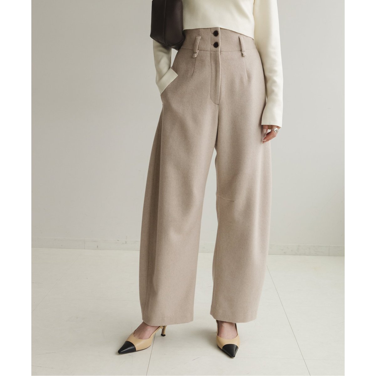 ノーブル　メルトン　ハイウェスト　カーヴィー　パンツ メルトンハイウエストカービィーパンツ | ノーブル(Noble) | マルイ