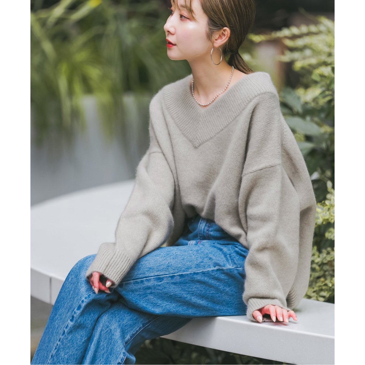 追加》YAK/ヤク ワイドVネックニット 3 | ノーブル(Noble) | マルイ 追加》YAK/ヤク ワイドVネックニット 3 | ノーブル(Noble) | マルイ