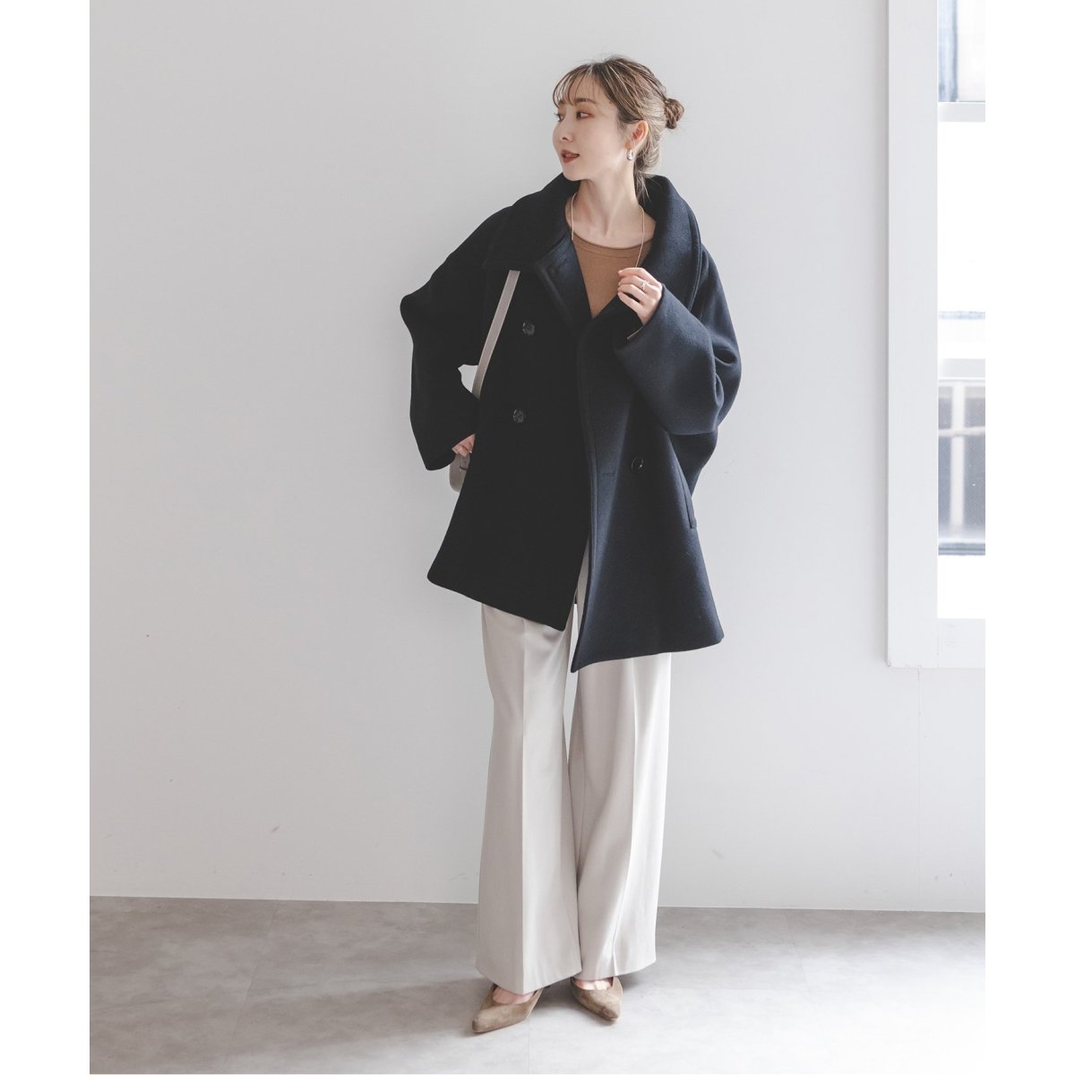 追加》スタンドカラーオーバーコート | ノーブル(Noble) | マルイ