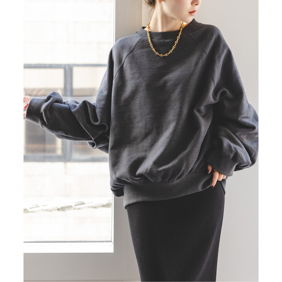 美品♡NOBLEコグザビッグスモーク LEILA WIDE CUFF SWEAT COG THE BIGSMOKE/コグザビッグスモーク LEILA WIDE CUFF SWEAT