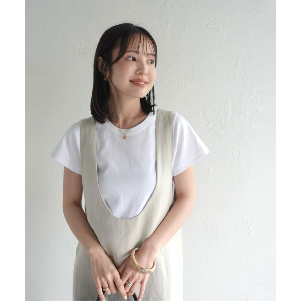 洗える】ラフツイル2WAYストレートワンピース | ノーブル(Noble