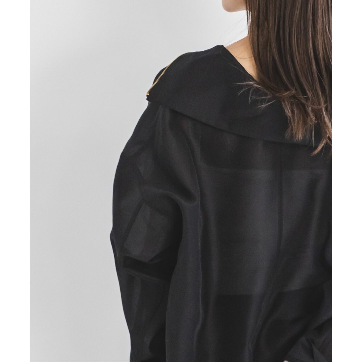 NOBLE ミルキーシアースタンドカラーパーカーブルゾン　38 ミルキーシアースタンドカラーパーカーブルゾン | ノーブル