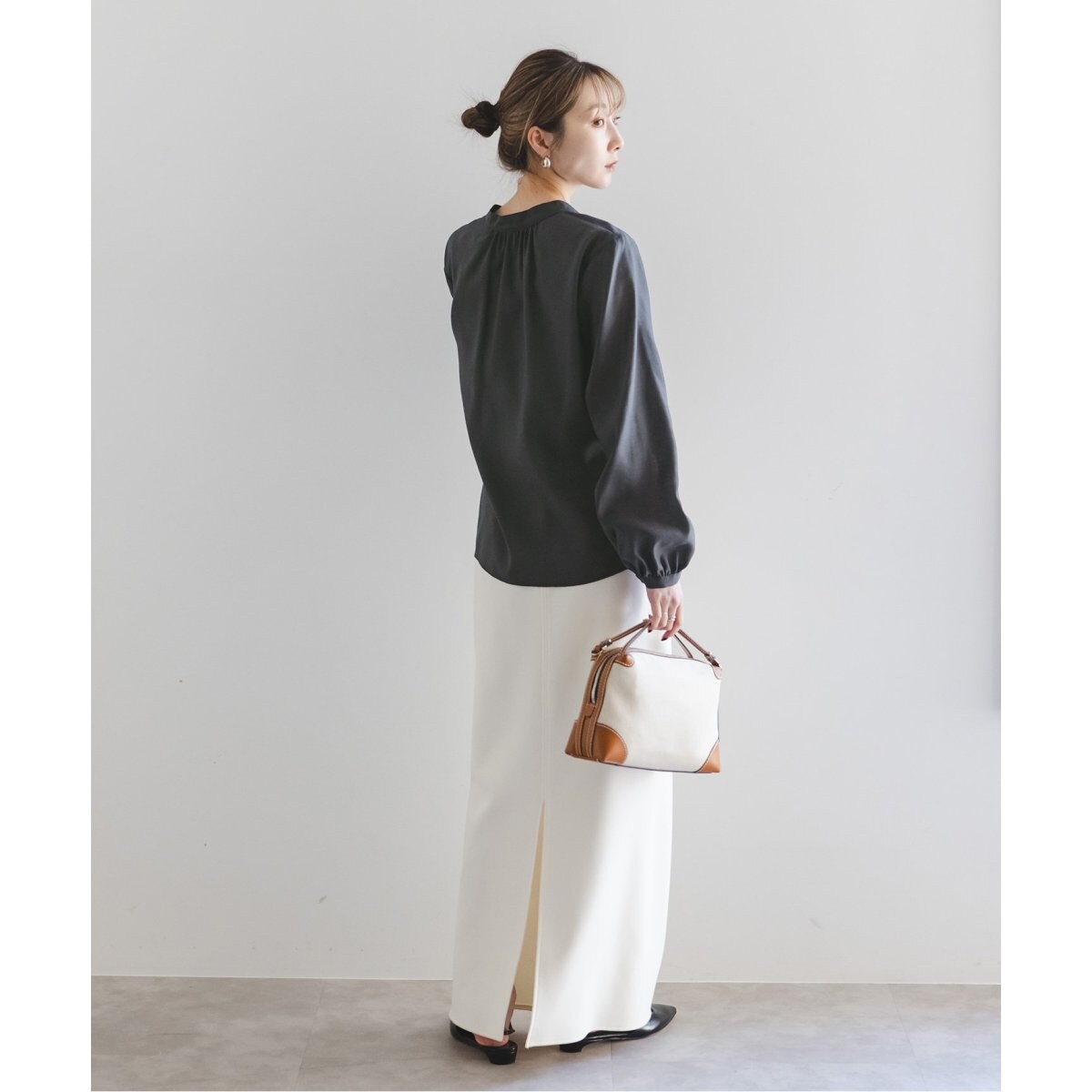 ★新品★ NOBLE ノーブル ベージュ ブライトシアーヨークボウタイブラウス ブライトシアーヨークボウタイブラウス | ノーブル(Noble) | マルイ