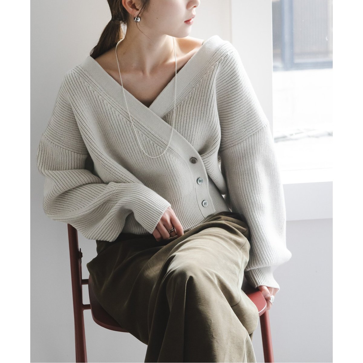 追加》片畦カシュクール風プルオーバー | ノーブル(Noble) | マルイ