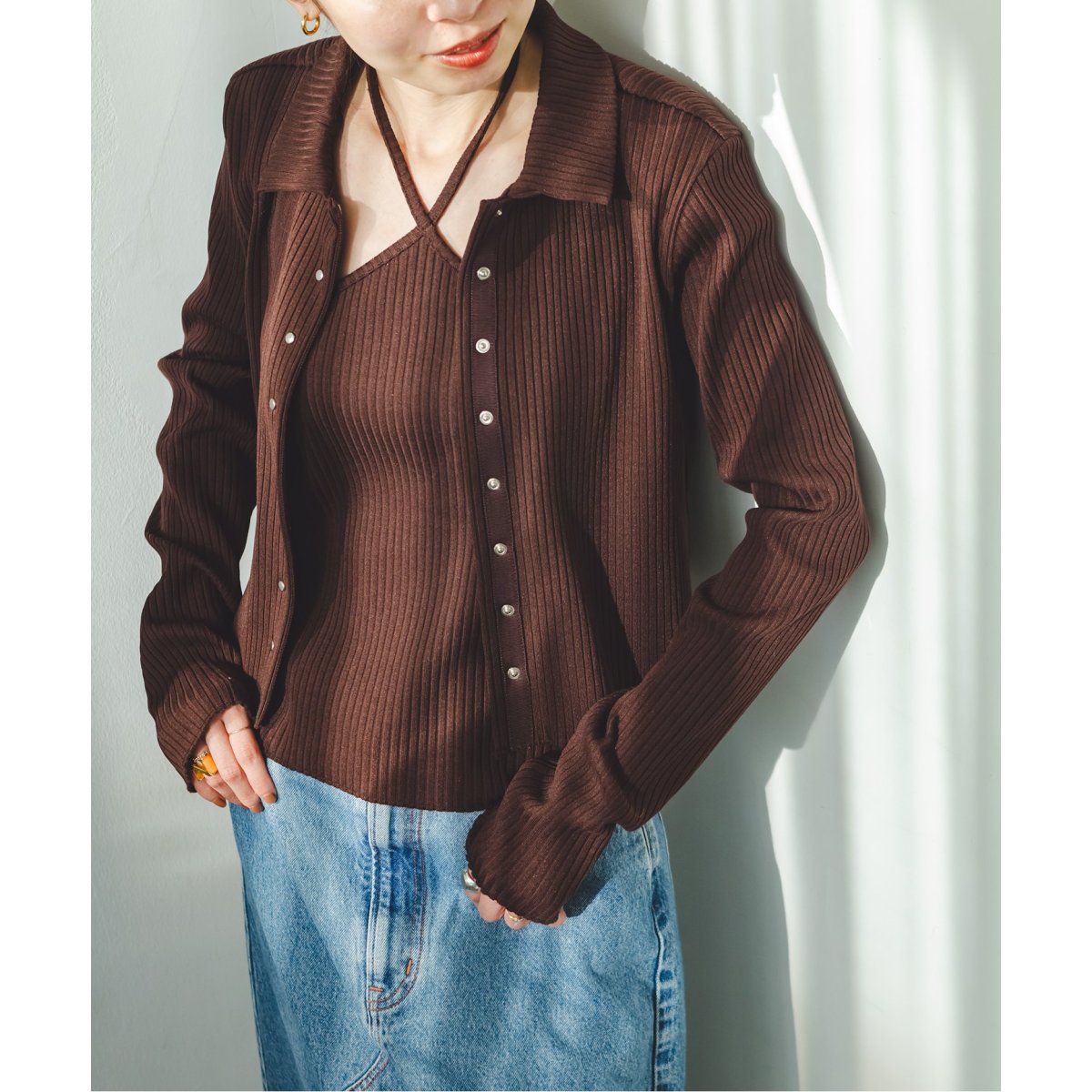 NOBLE トタンテレコシャツカーディガン トタンテレコシャツカーディガン | ノーブル(Noble) | マルイ