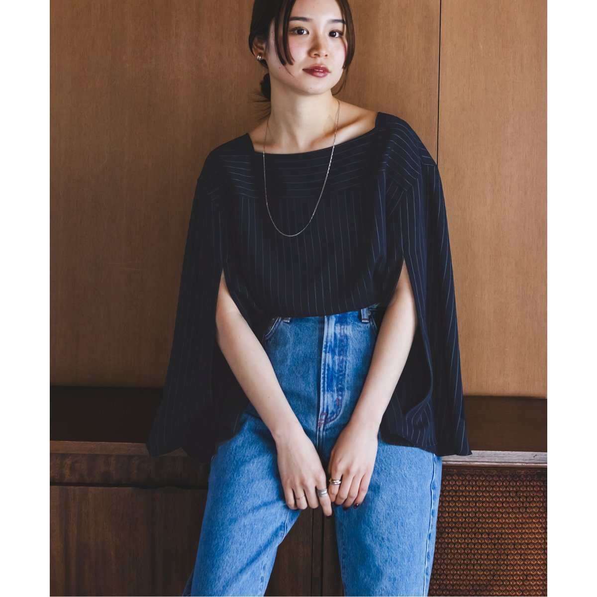 NOBLE 【洗える】スリットスリーブブラウス 洗える】スリットスリーブブラウス | ノーブル(Noble) | マルイウェブ