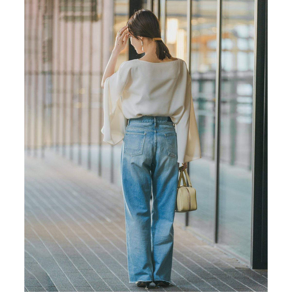 洗える】スリットスリーブブラウス | ノーブル(Noble) | マルイウェブ