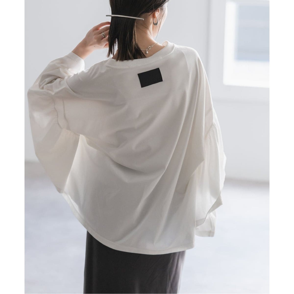 NOBLE ストレッチフラワーレースプルオーバー Noble（ノーブル）の「ストレッチフラワーレースプルオーバー（T