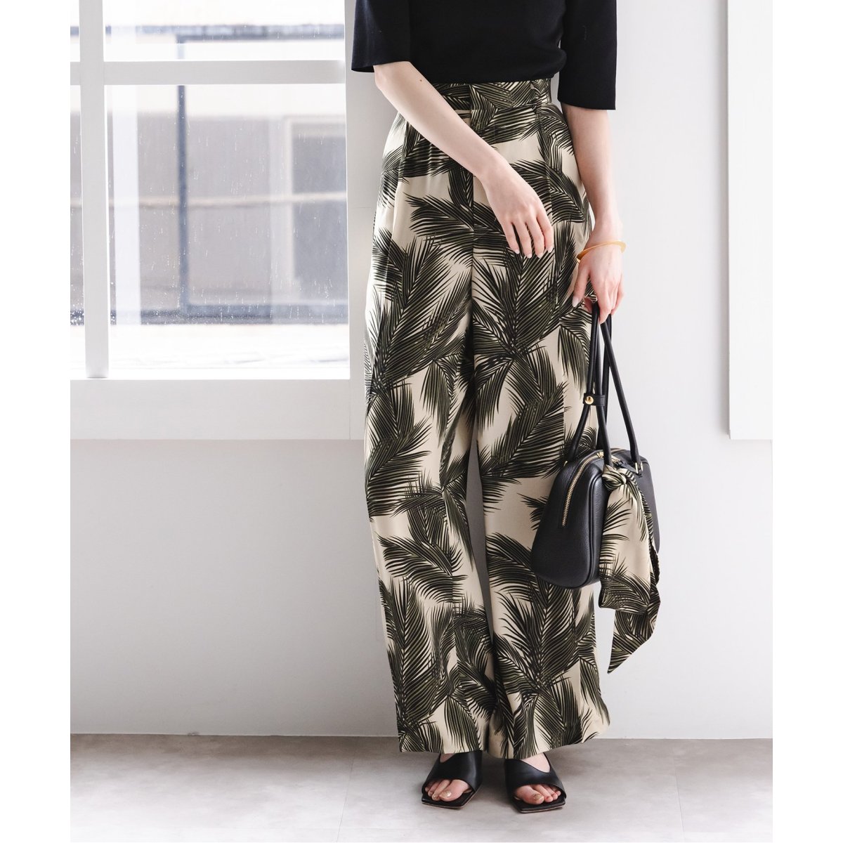 Noble プリントパンツ NOBLE パンツ スラックス ペインティングプリントパンツ