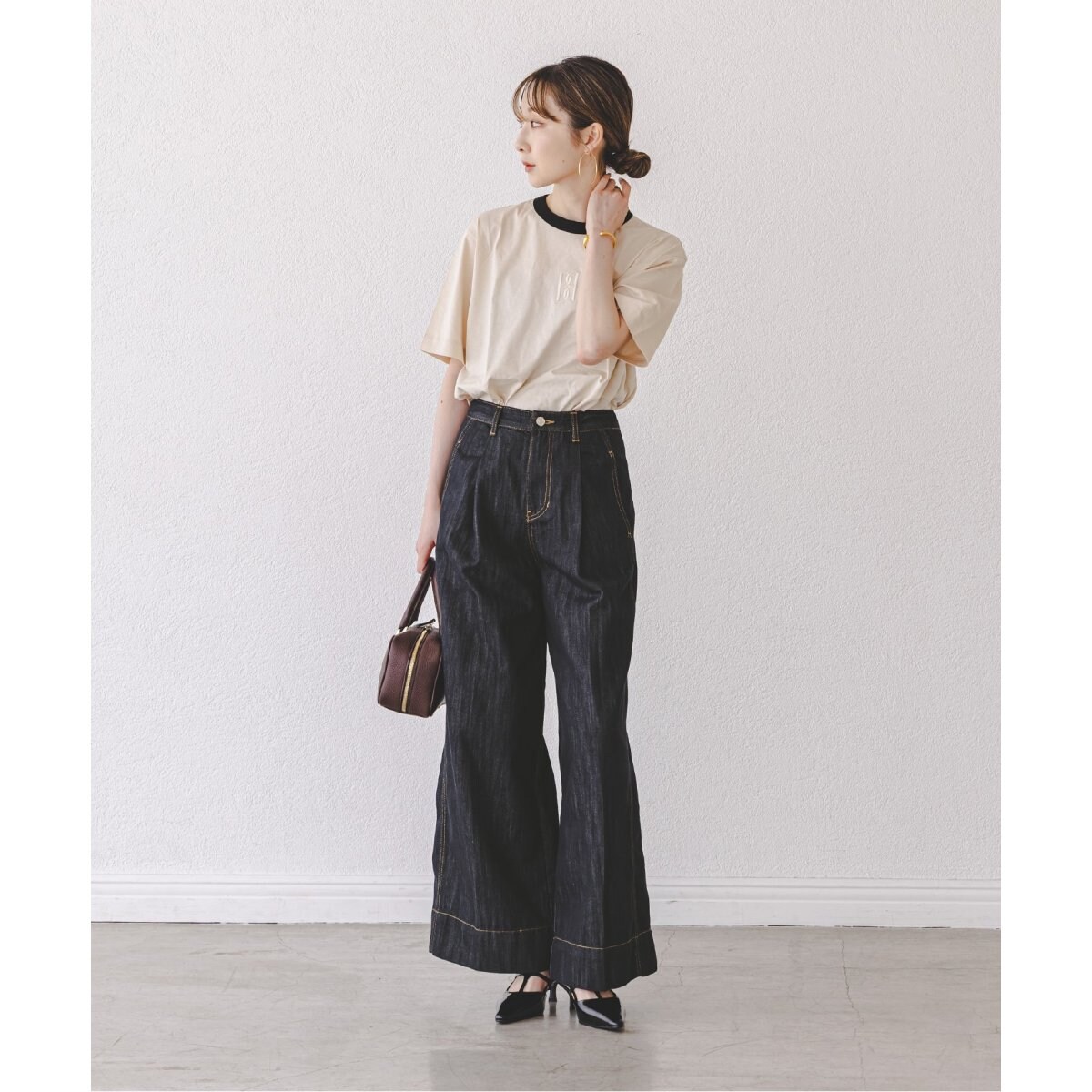 ORR/オル Pleated Wide-leg Denim Jeans | ノーブル(Noble) | マルイ