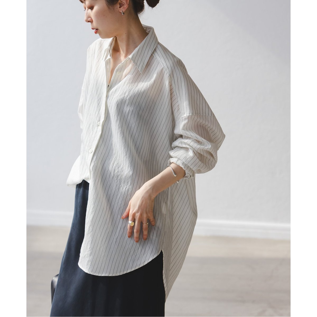 追加》イージーケアルーズドレープシャツ | ノーブル(Noble) | マルイ