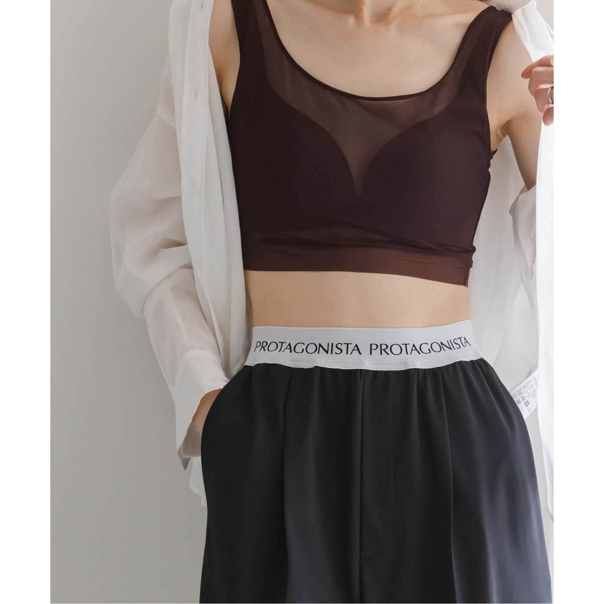 NICENICE MOMENT ナイスナイスモーメント “MESH BRA TANK” メッシ