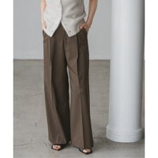 《追加予約》【洗える】エステルツイルストレッチスラックスパンツ 8