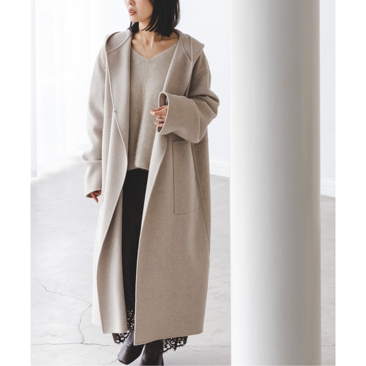 追加》Super160sリバーフーディーコート | ノーブル(Noble) | マルイ