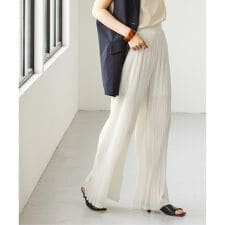 ノーブル(Noble)のファジーシフォンランダムプリーツパンツ