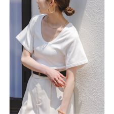 《追加》BY MALENE BIRGER/バイマレーネビルガー リブUネックTEE