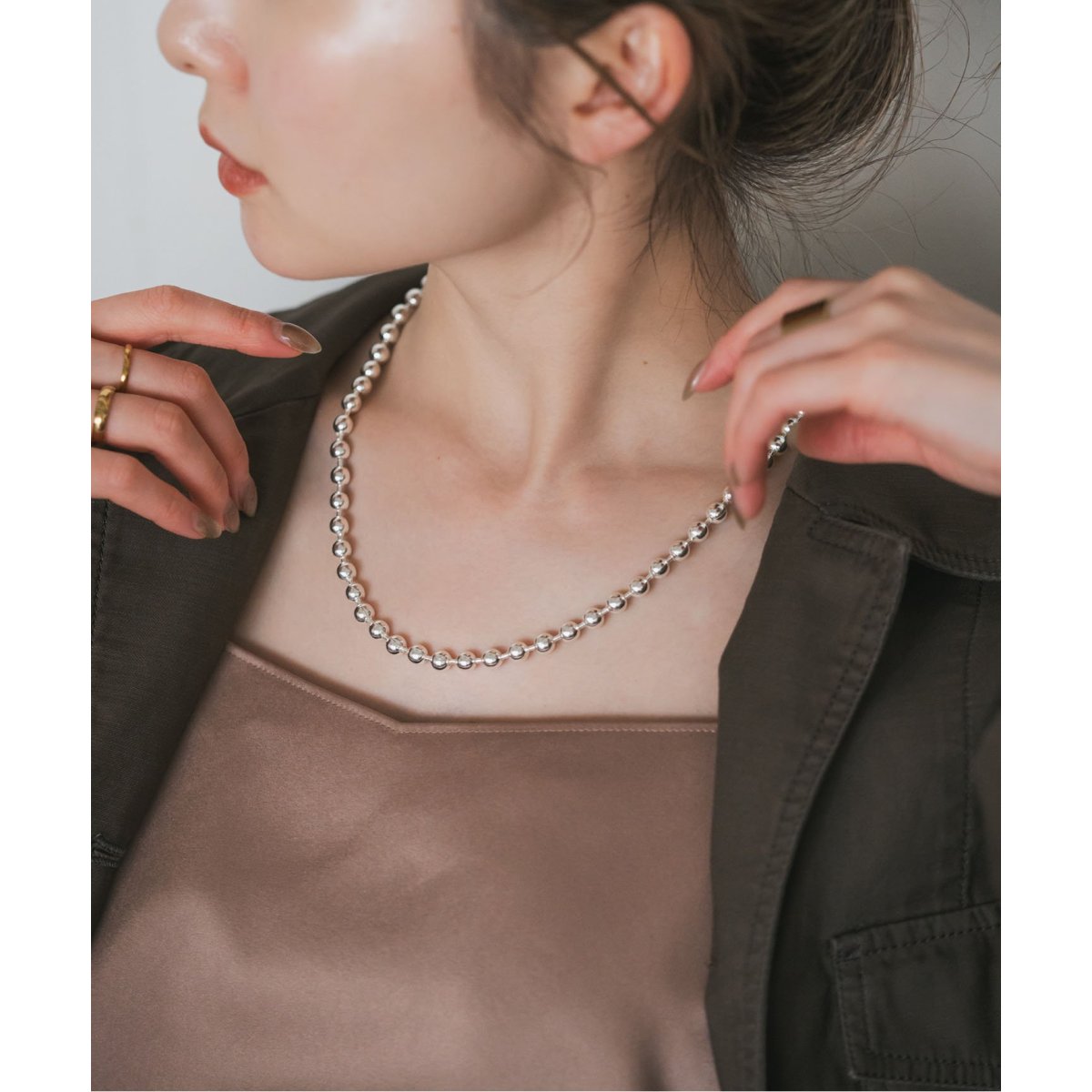 IENA GIGI ジジ Gold line ネックレス 380mm SOPHISTICATED VINTAGE / Gold line necklace / 380mm - GIGI