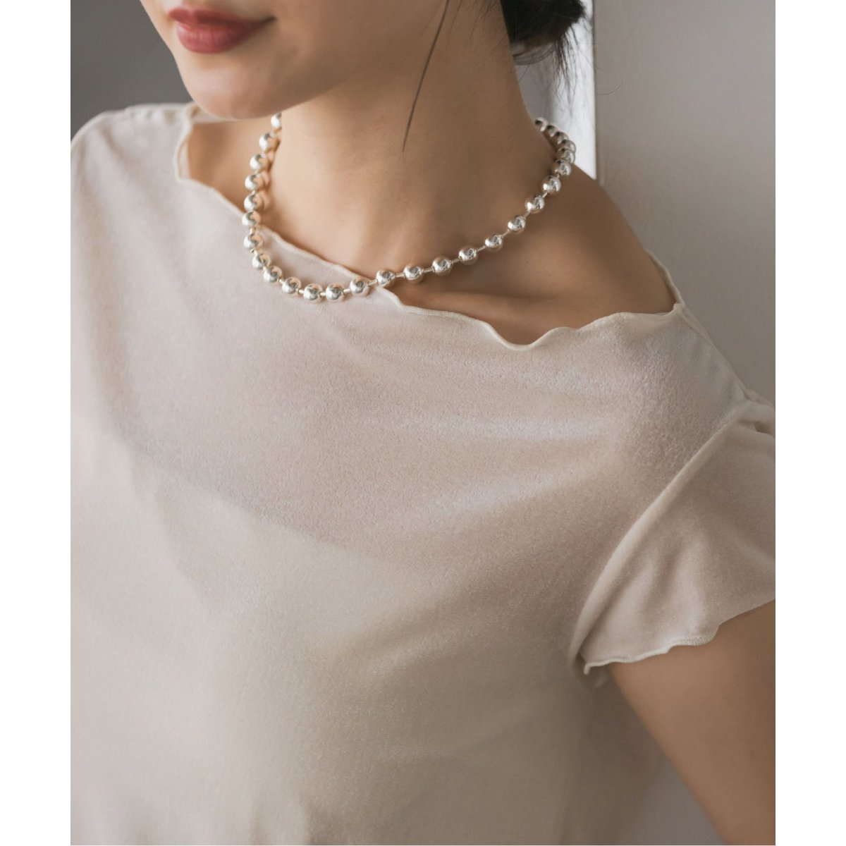 GIGI/ジジ Gold line necklace(380mm) | ノーブル(Noble