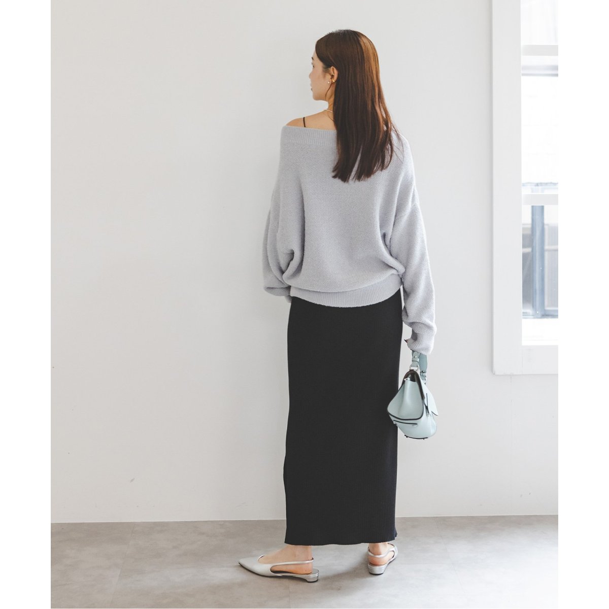 NOBLE トタンテレコタイトスカート4 グレー NOBLE トタンテレコ NOBLE トタンテレコタイトスカート4 グレー NOBLE トタンテレコ
