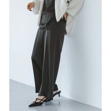 《追加予約》【洗える】ルナサテンベルテッドパンツ