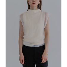 ELENI/エルニ レイヤードスリーブレスニット