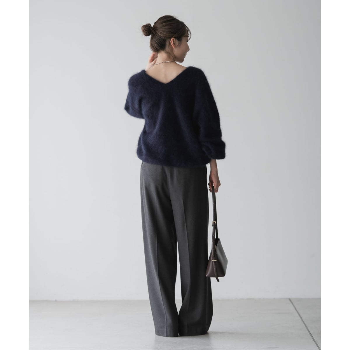 追加》ファーニット2WAYパフスリーブニット | ノーブル(Noble
