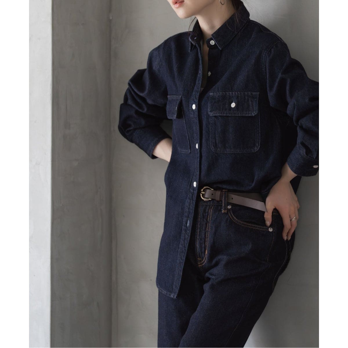 新品＊NOBLE スエット　ニット　長袖　セーター　トップス　ブルー　Fサイズ SL】【秋冬】 ハイネック ニットセーター/ブルー/マシン