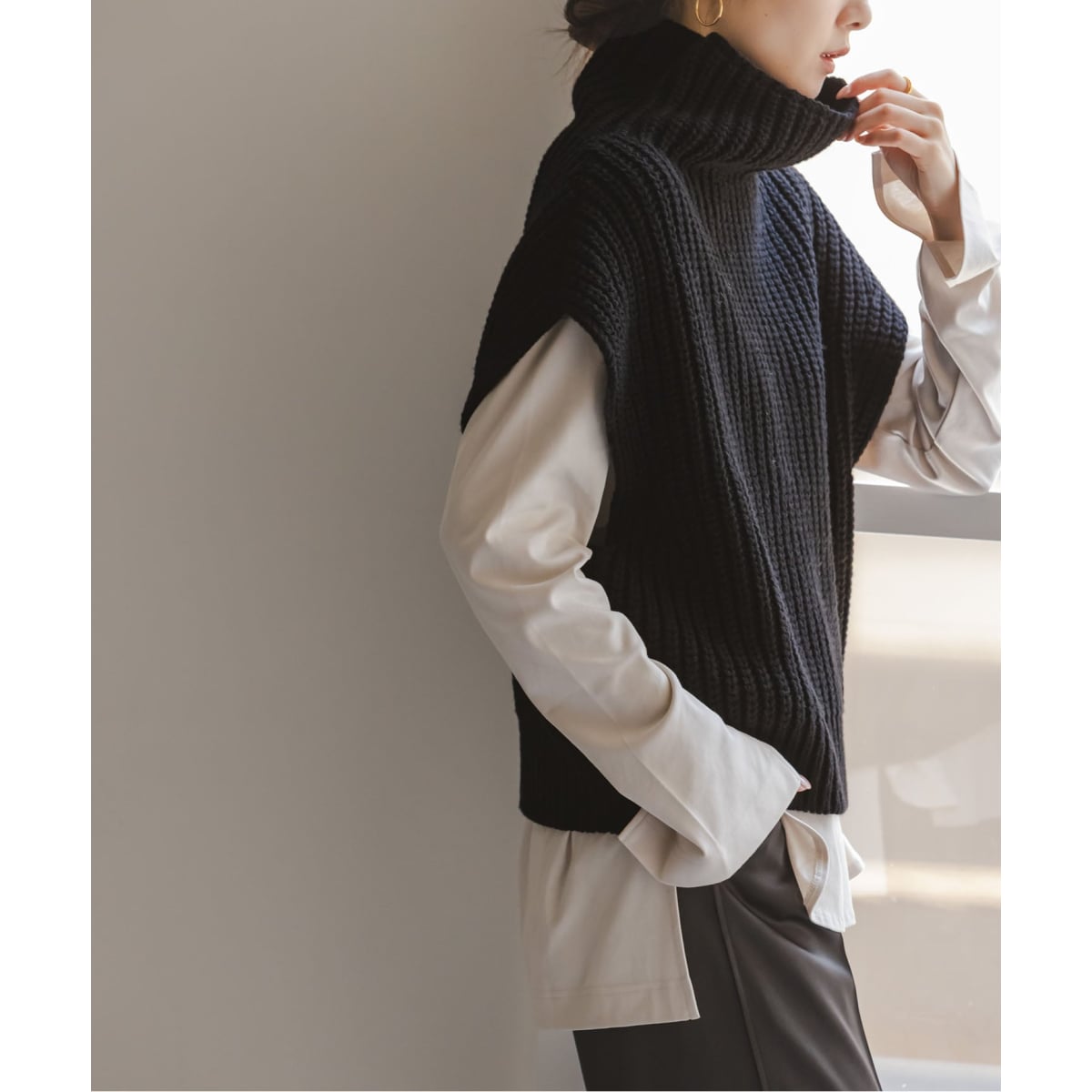 追加》3G片畦ハイネックベスト | ノーブル(Noble) | マルイウェブチャネル