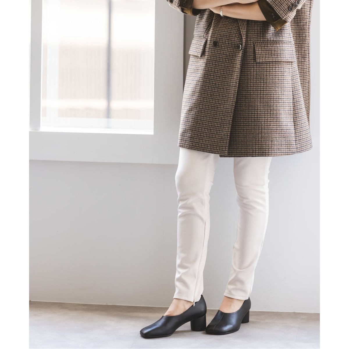 Noble ハイウエストチノパンツ NOBLE パンツ チノパン 「一部店舗・WEB限定追加」カーブ