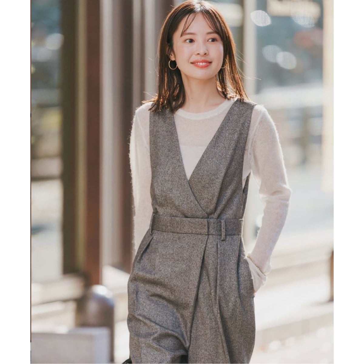 WEB・有楽町店限定追加》3wayラメツイードオールインワン | ノーブル