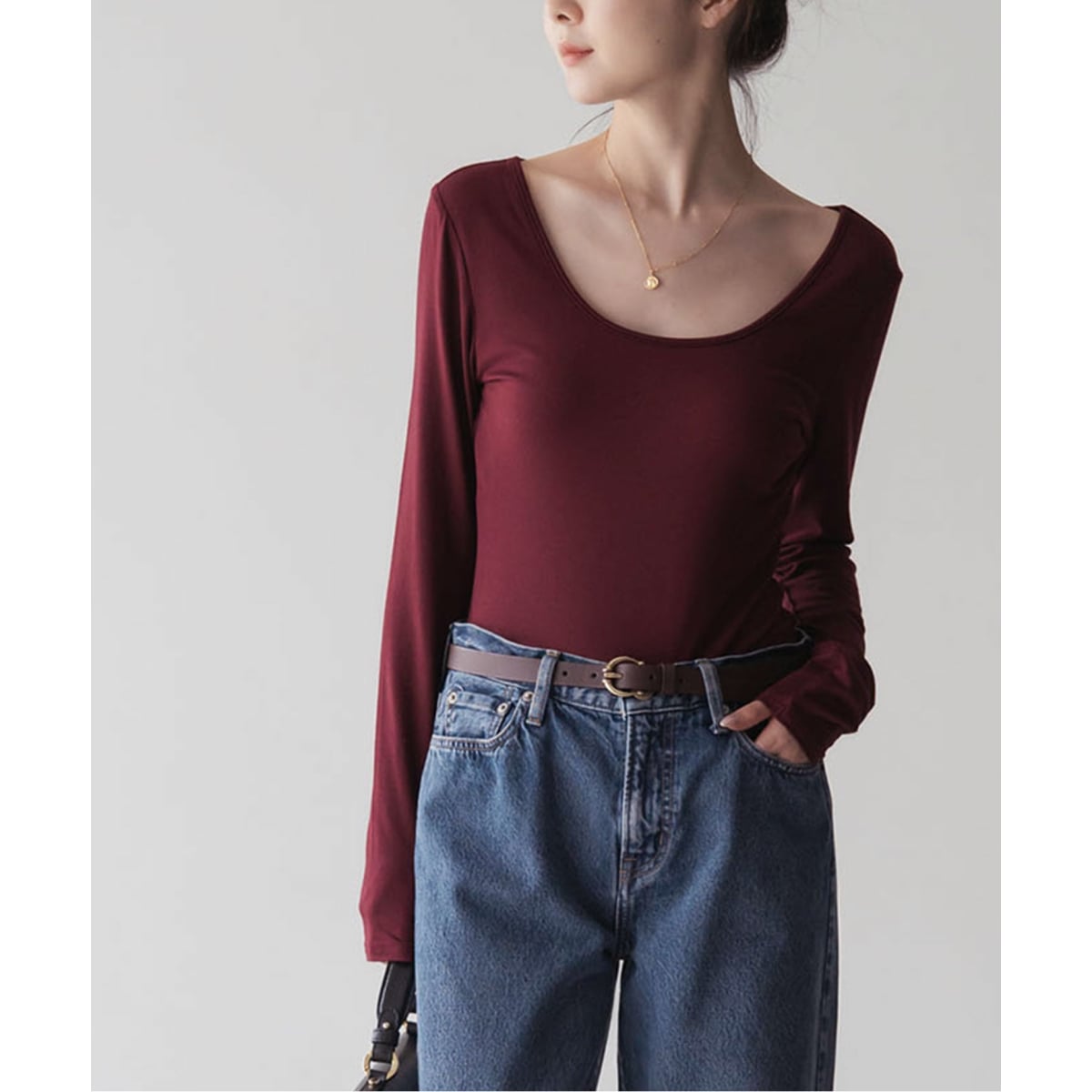 determ/デターム Scoop-Neck Bodysuit | ノーブル(Noble) | マルイ