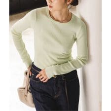 《追加》リブクルーネックニット