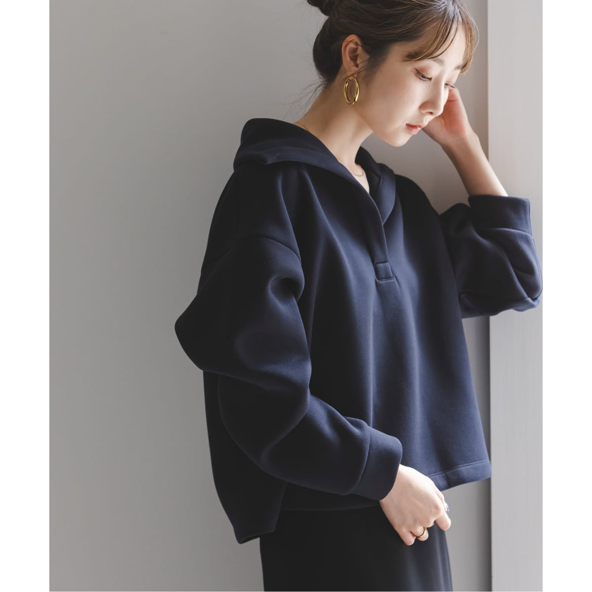 【NOBLE✖️L'AUBE BLANC】ハートネックロングT ブラウン Noble（ノーブル）の「【NOBLE×L'AUBE BLANC】ハートネック