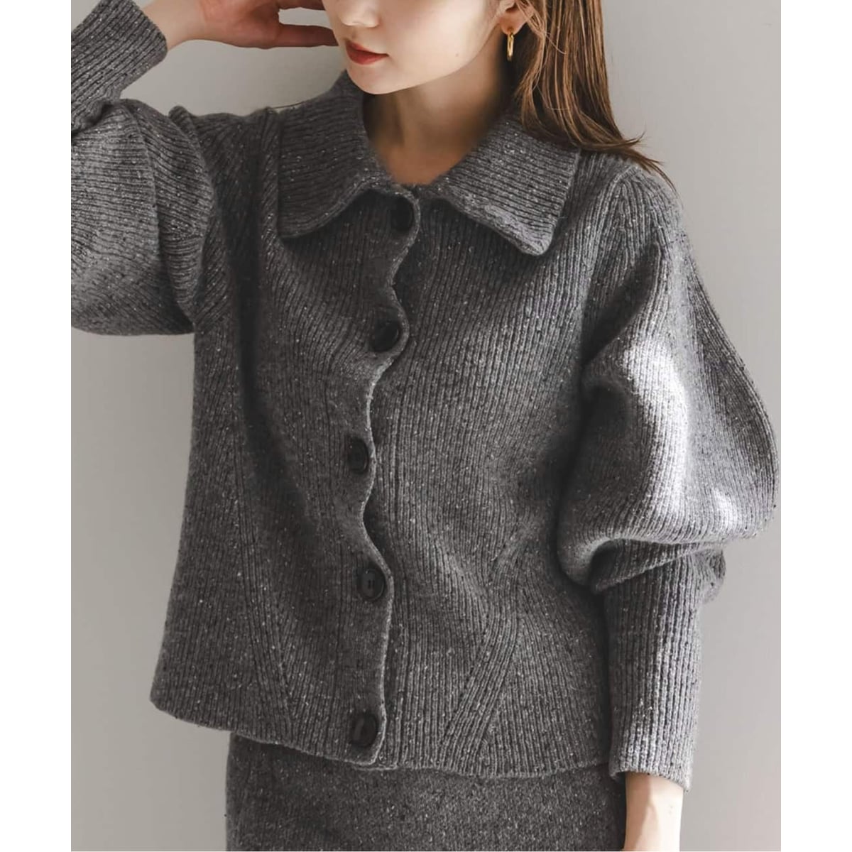 追加2》配色トリミングミラノリブショートジャケット | ノーブル