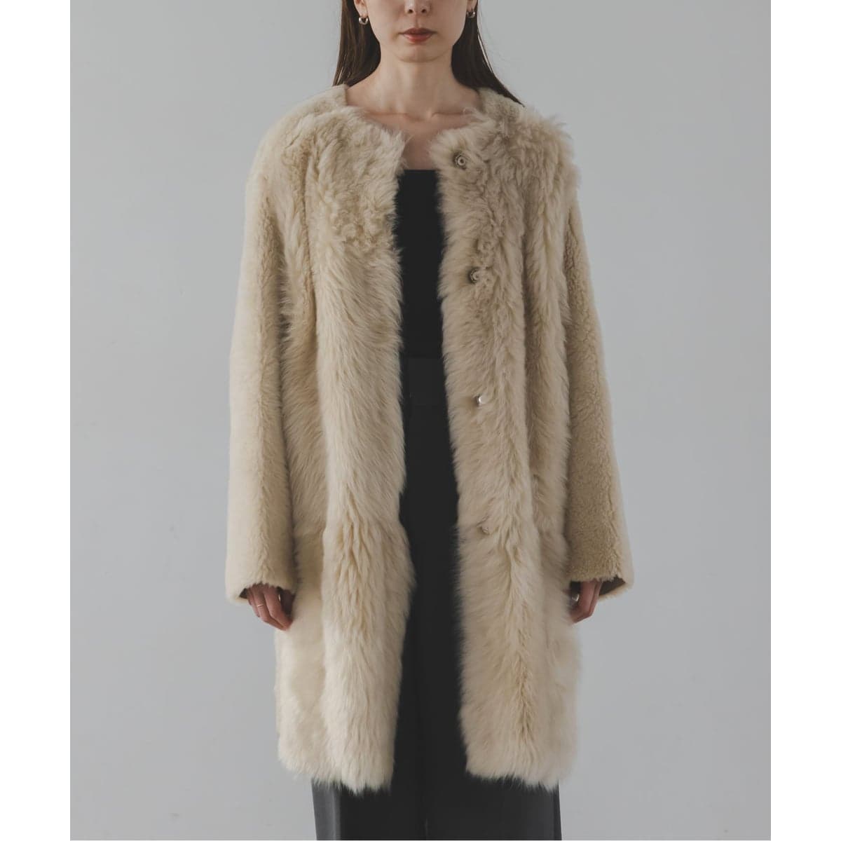 洗える】フォギーシアーVカラーショートブルゾン | ノーブル