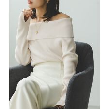 ノーブル(Noble)のラメmixオフショルニット