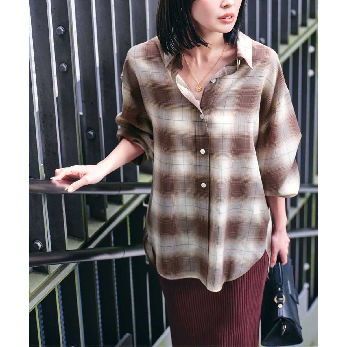 シボサテンレイヤースリーブブラウス | ノーブル(Noble) | マルイ