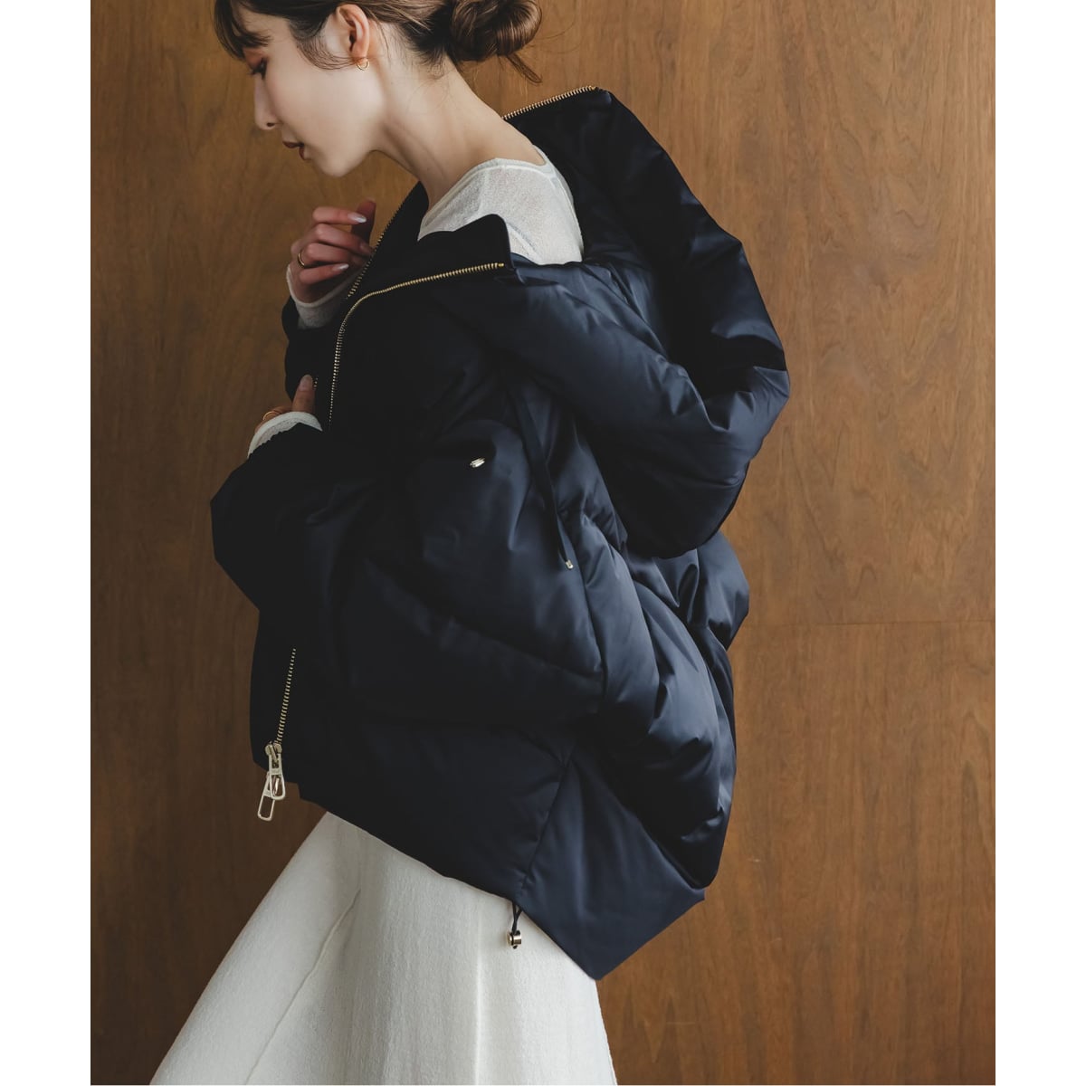 スピックアンドスパン　ブルゾン　ブラック Spick & Span（スピックアンドスパン）の「《WEB限定追加》撥水T