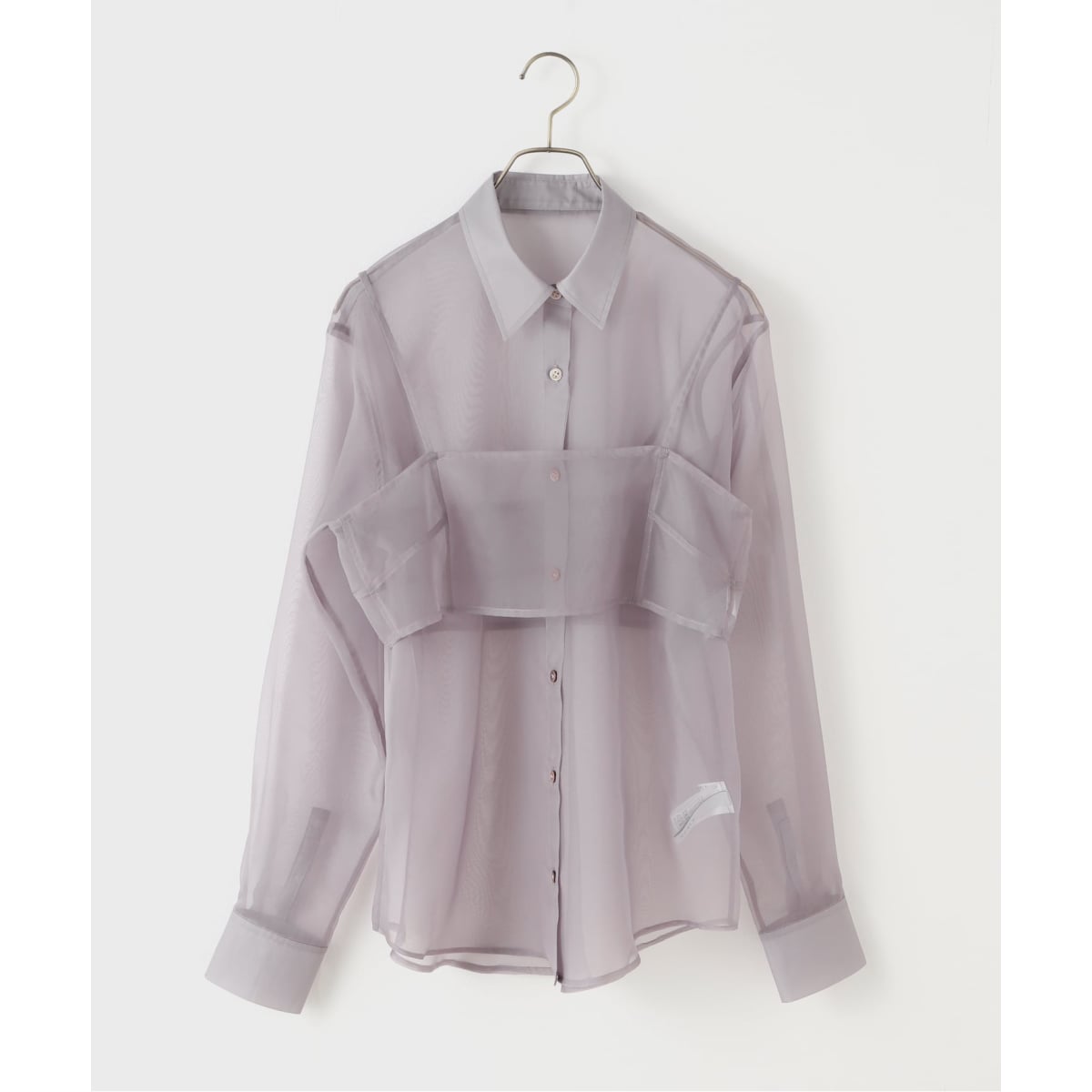 追加》ボタニカルレースオープンカラーシャツ | ノーブル(Noble