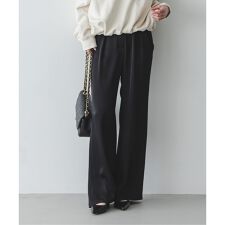 《セットアップ対応》ルナサテンナローフレアタックパンツ